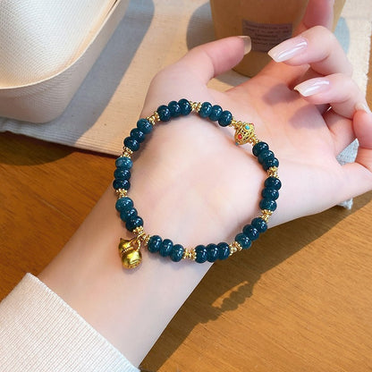 Gourd Charm · 6 × 2 mm Rondelles bracelet