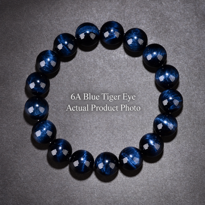 6A blue tiger eye, single-wrap material reference photo