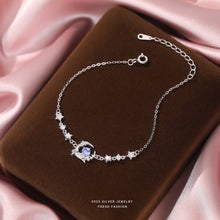 Sterling Silver · Blue Glass