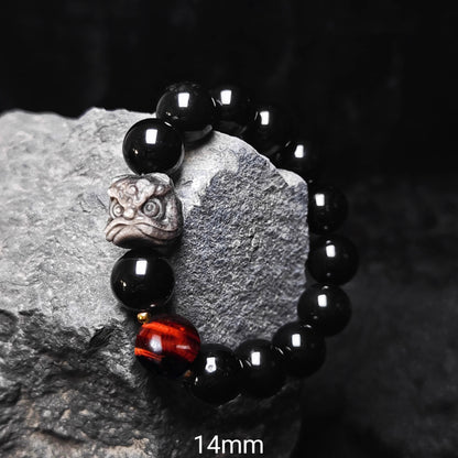 Source SKU photograph: Black Obsidian + Red Accent / 14mm