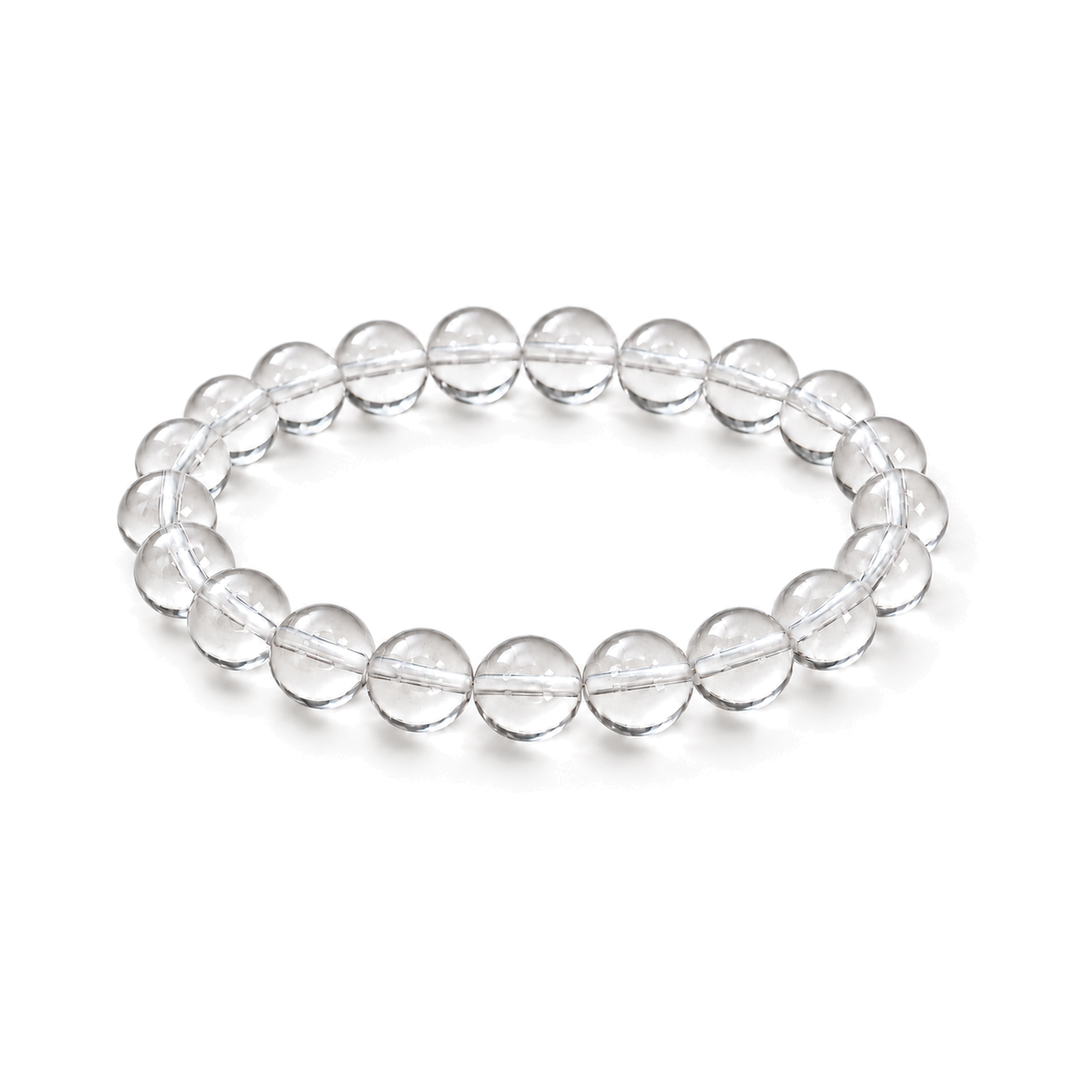 7A Natural Clear Quartz Bracelet – 8mm – standardized main view
