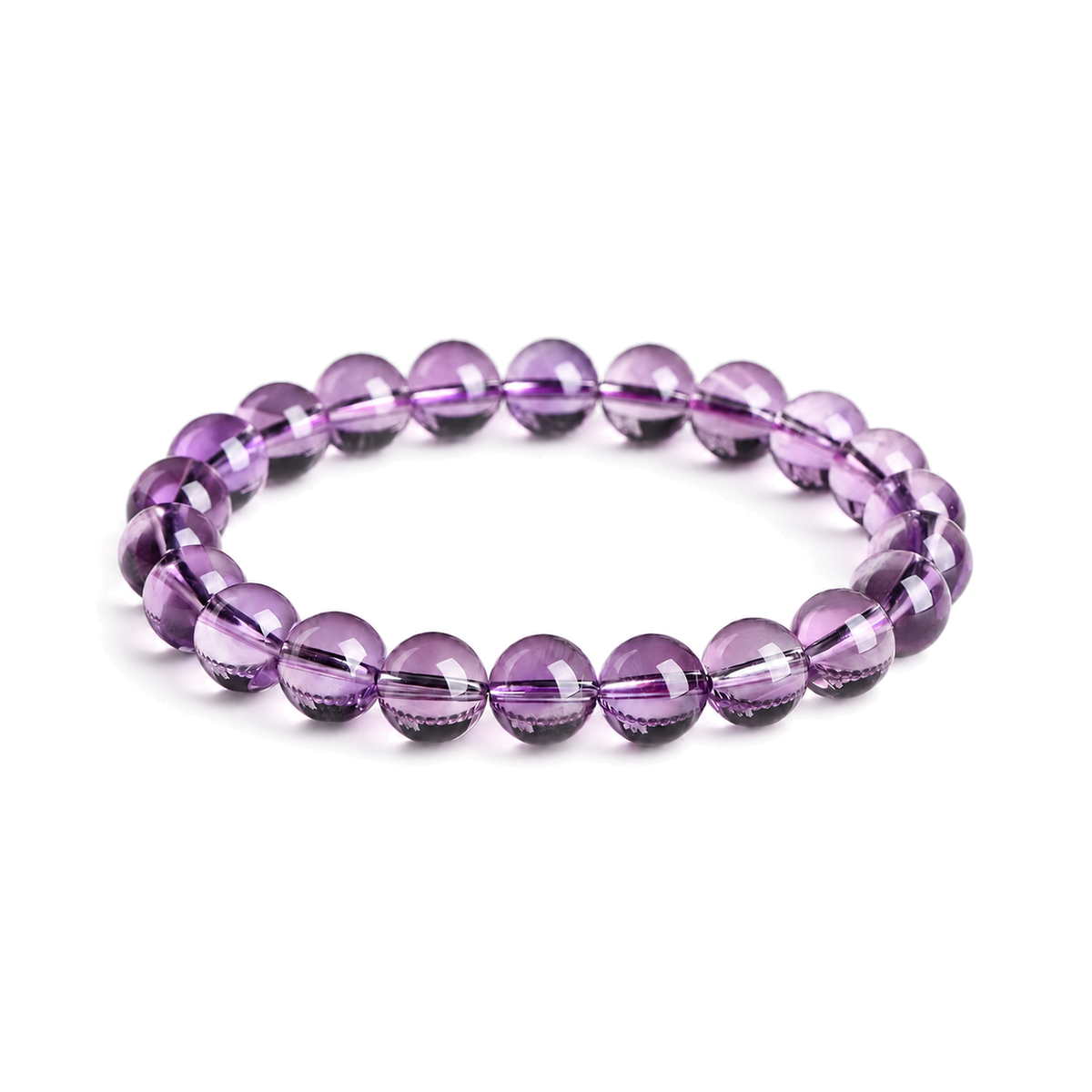 Natural light amethyst bracelet — standardized main view